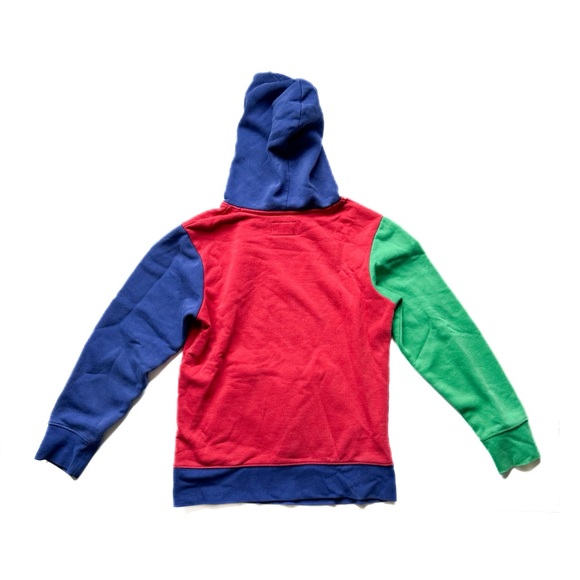 Retro Air Jordan Primary Colorblock Pullover Hoodie Sweatshirt - Picture 2 of 8